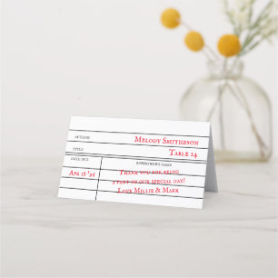 Fidelidade Cartão de Saída de Biblioteca Personalizada Cartão