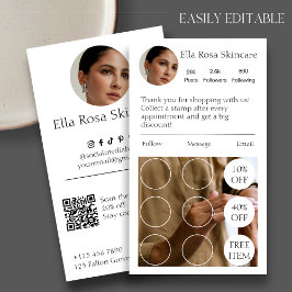 Fidelidade Cartão de visita de lealdade IG simples