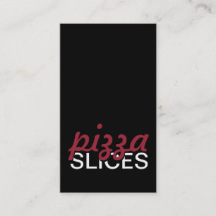 Fidelidade cartão perfurado de pizza