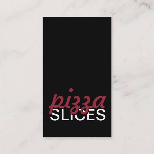 Fidelidade cartão perfurado de pizza (Frente)