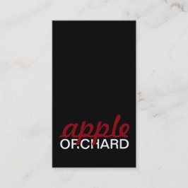 Fidelidade cartão perfurado do pomar de maçã