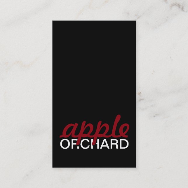 Fidelidade cartão perfurado do pomar de maçã (Frente)