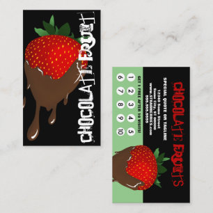 fidelidade de fruta coberta de chocolate