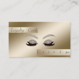 Fidelidade Elegante Na moda, Glittery Faux Lashes Cartão de L