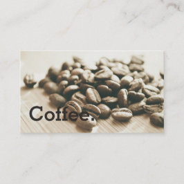 Fidelidade Feijão de Café Monocromático Cartão Simples de Lea