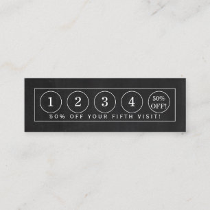 Fidelidade Fita Chalkboard - Cartão de Lealdade