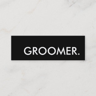 Fidelidade groomer. cartão de perfurador da lealdade