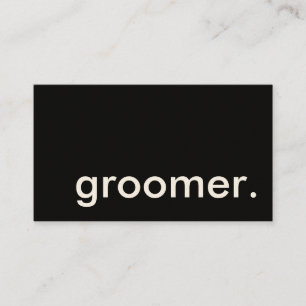 Fidelidade groomer. cartão de perfurador da lealdade