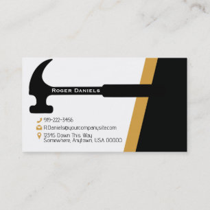 Fidelidade Handyman Hammer Cartão de visita