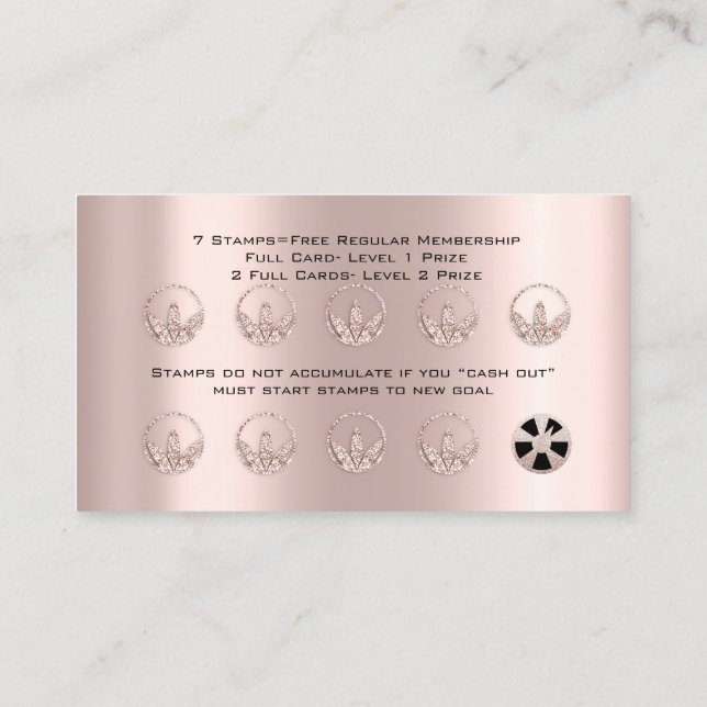 Fidelidade Herbos de Saúde de Nutrição de Cartão de Lealdade  (Verso)