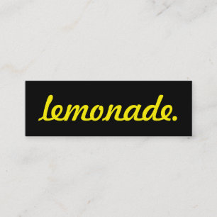 Fidelidade limonada. cartão de perfurador da lealdade