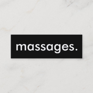 Fidelidade massagens. cartão de perfurador da lealdade