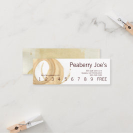 Fidelidade Mini cartão de perfuração da mancha do copo de