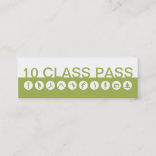 Fidelidade Passagem da classe do cartão de visita 10 da ioga