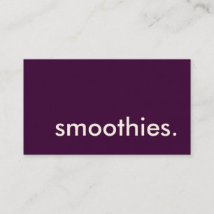 Fidelidade smoothies. cartão de perfurador da lealdade