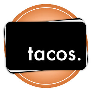 Fidelidade tacos. cartão de perfurador da lealdade