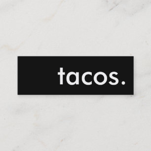 Fidelidade tacos. cartão de perfurador da lealdade