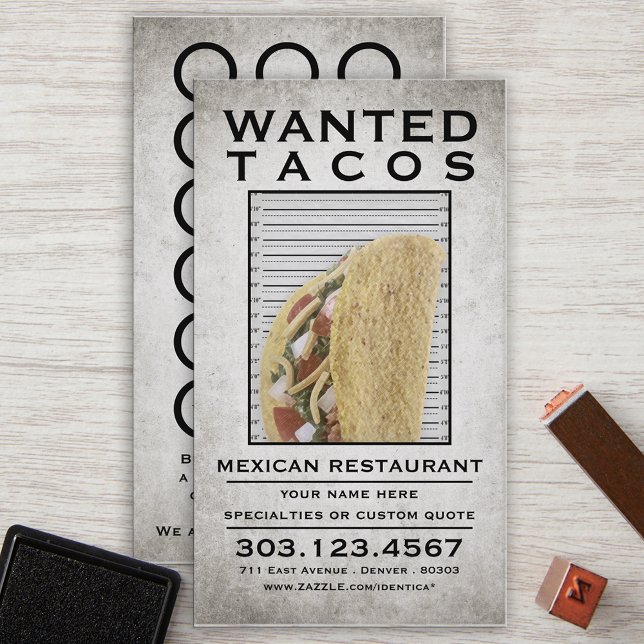 Fidelidade tacos queria cartão de poster (Criador carregado)