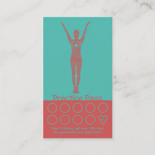 Fidelidade Yoga Cartão de visita 10 Classe Pass