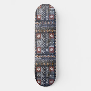 Fidji Tapa Clobal Tribal Impressão Skateboard