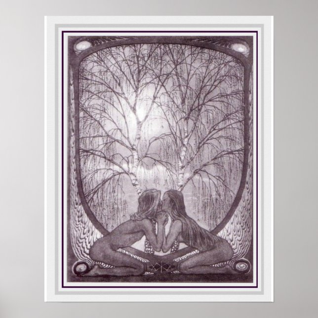 Fidus Art Nouveau Sphinx Poster 16 x 20 (Frente)