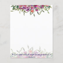 Fiel fundo floral em aquarela