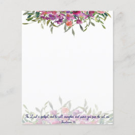 Fiel fundo floral em aquarela