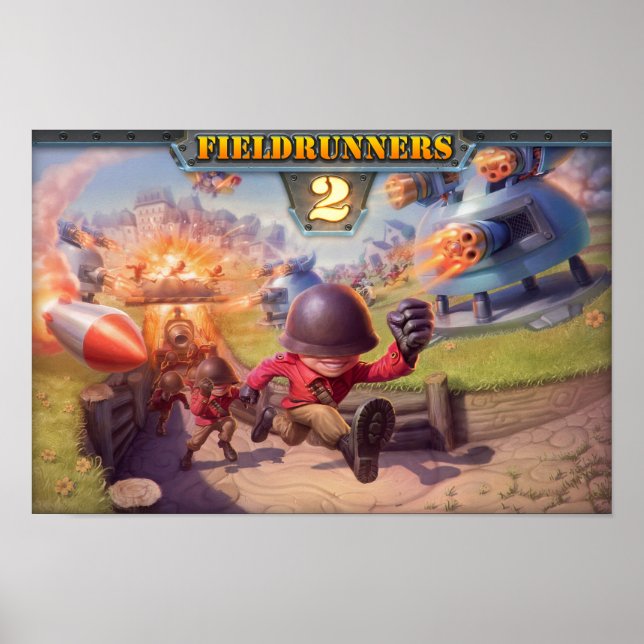 Fieldrunners 2 - Poster oficial (Frente)