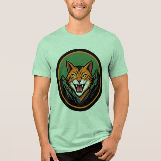 Fierce Cat Mascot Logo T-Shirt