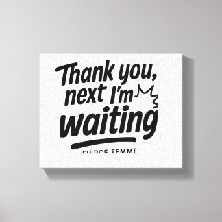 FIERCE FEMME - Capacitando a Canvas Wall Art para 