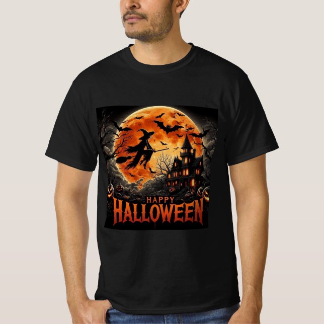 Fiery Halloween Horror Tee - t-shirt (Frente)