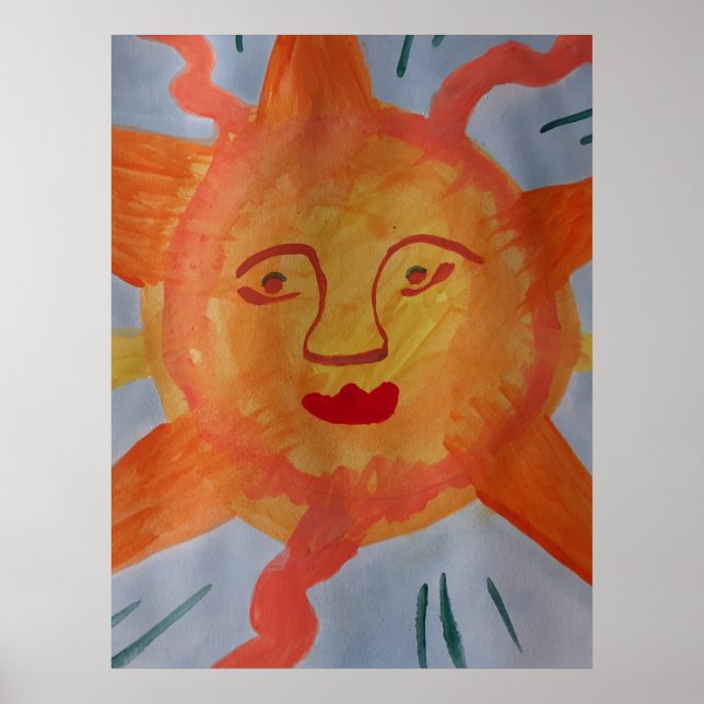 Fiery Sun Poster (Frente)