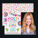 Fiesta aniversário de 40 anos Convite Santa Guacam<br><div class="desc">Convite para aniversário de 40 anos Fiesta Todos os designs são © PIXEL PERFECTION PARTY LTD</div>