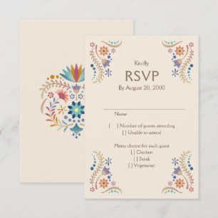 Fiesta Boho Wedding Quinceañera RSVP