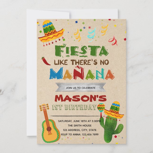 Fiesta como se não tivesse convite de manana (Frente)