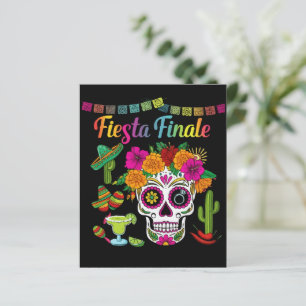 "Fiesta Finale" Crânio de Açúcar Colorido Despedid