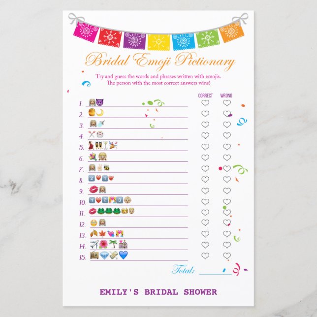 Fiesta Mexicano - Jogo do Chá de panela Impresso (Frente)