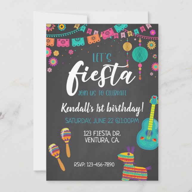 FIESTA, PRIMEIRO ANIVERSÁRIO, DEIXE FIESTA (Frente)