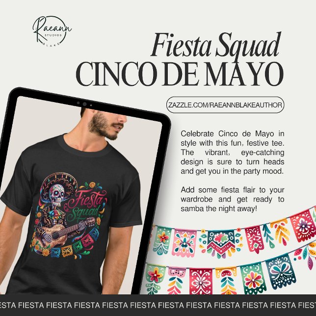 Fiesta Squad Cinco de Mayo Unisex T-Shirt (Criador carregado)