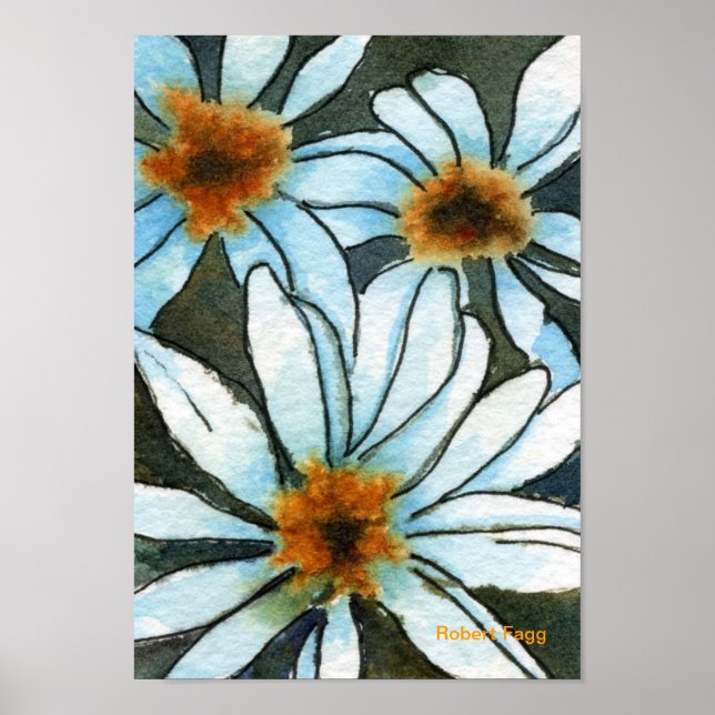 Fiesty Floral nº 1 Art Impressão (Frente)