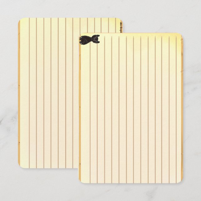 Figdewdrop Blinky the Bat recipe notecards (Frente/Verso)