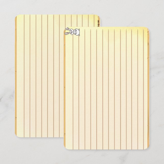 Figdewdrop Bunny recipe notecards (Frente/Verso)