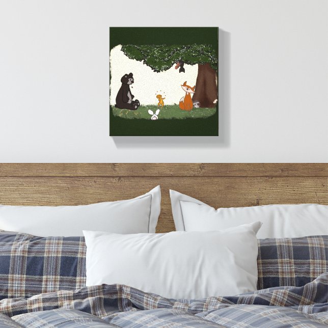 figdewdrop Spring Day Stretched Canvas Print (Insitu(Quarto))