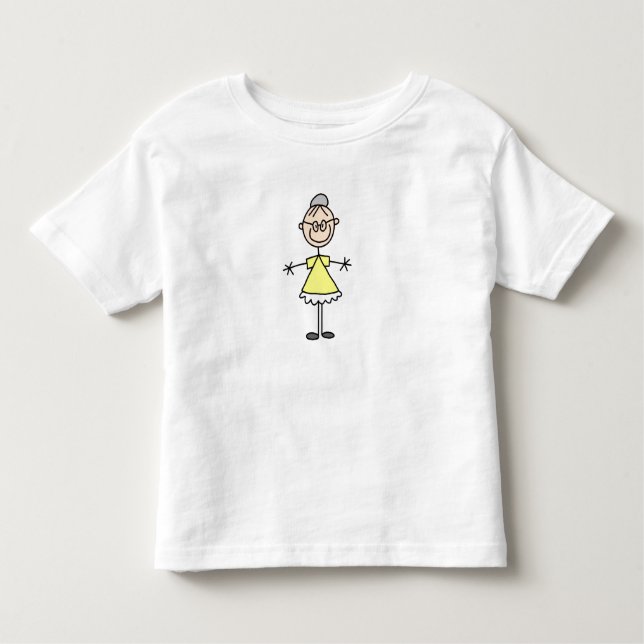 Figura camisa da vara da avó da família (Frente)