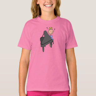 Figura camisa da vara do jogador de piano