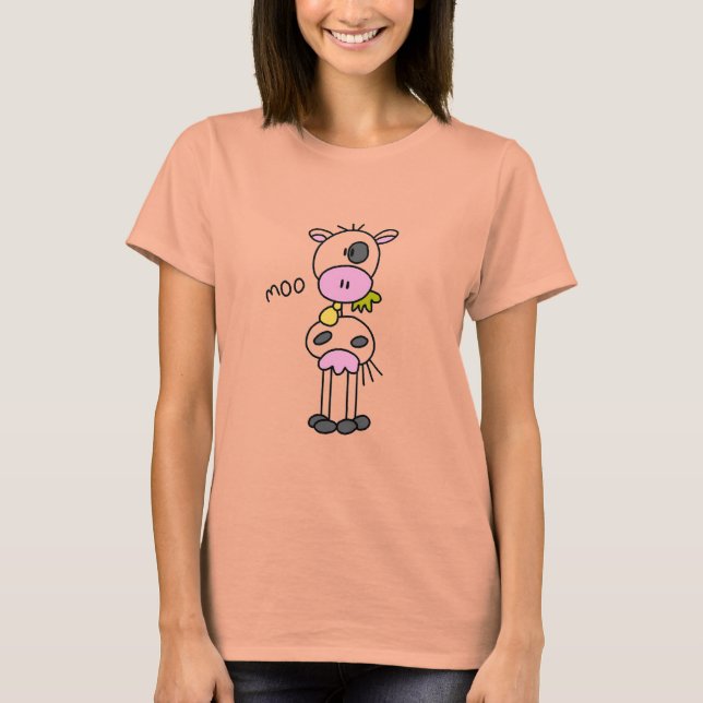 Figura camiseta e presentes da vara da vaca (Frente)