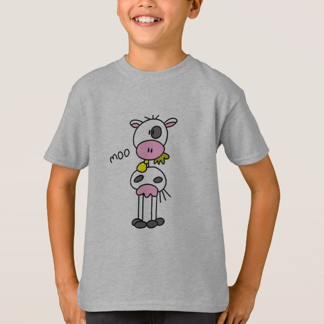 Figura camiseta e presentes da vara da vaca (Frente)