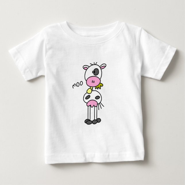 Figura camiseta e presentes da vara da vaca (Frente)