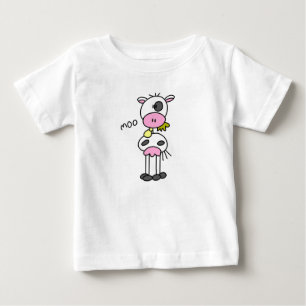 Figura camiseta e presentes da vara da vaca