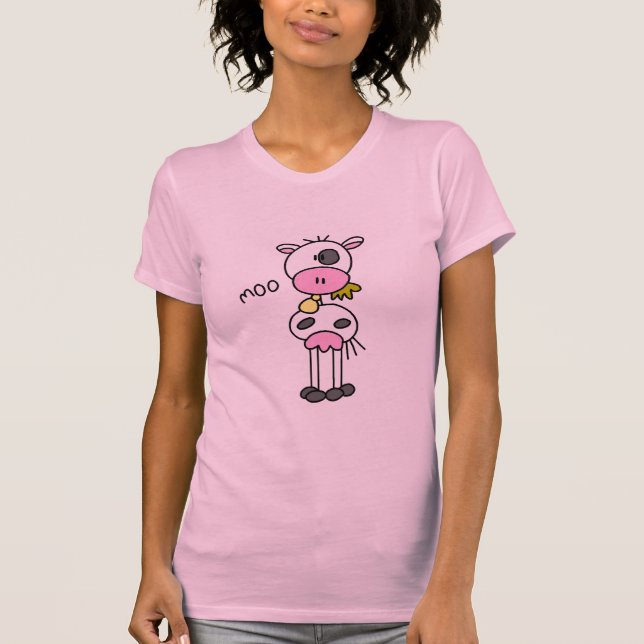 Figura camiseta e presentes da vara da vaca (Frente)